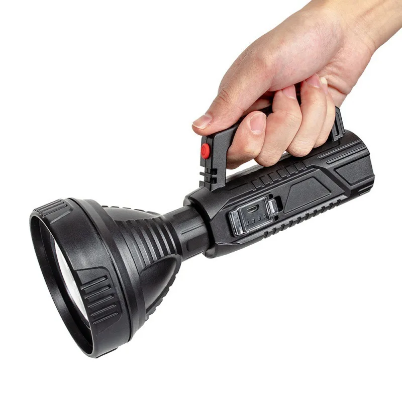 LED flashlight ultra-long lighting distance lamp searchlight can charge high power, outdoor searchlight strong flashlight