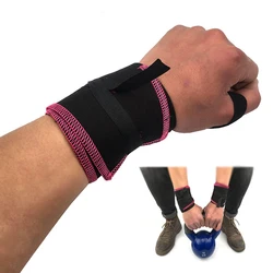 1 Pair Cotton Sport Wrist Strap Gym Weightlifting Bands Training Fitness Support Breathable Brace Wraps Sport Safety