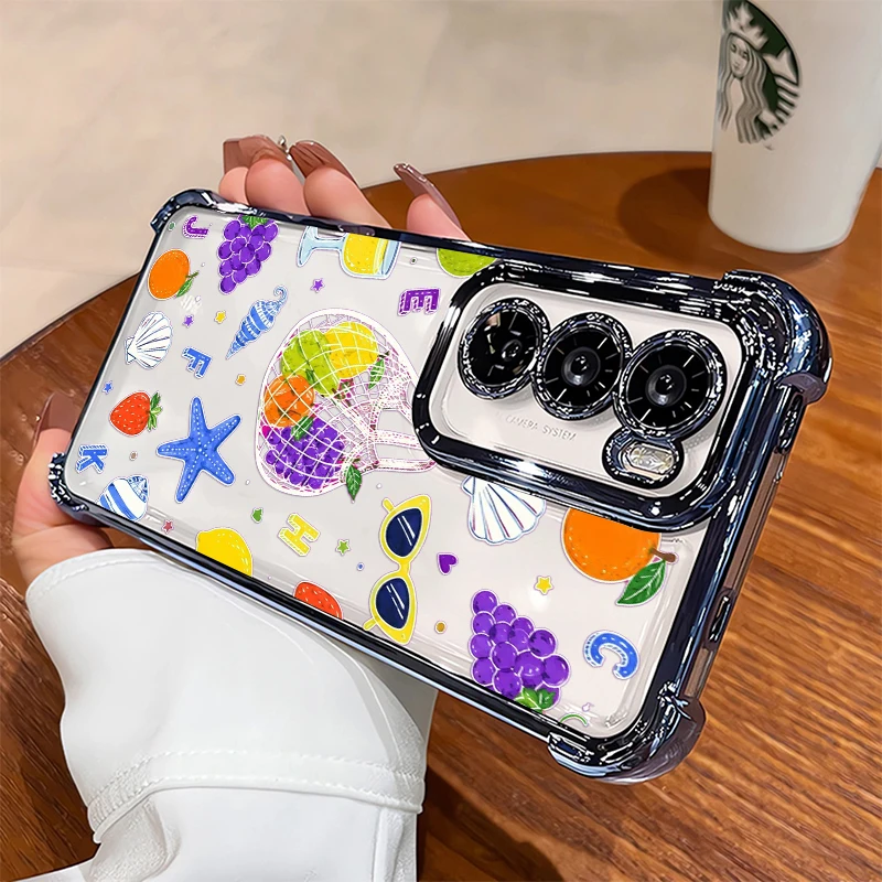 Slim Lightweight Silicone Phone Case For Vivo Y28S Y27 Y22S Y21T Y20S Y20I Y19S Summer Ocean Drop Resistant Full Protection Etui view 6