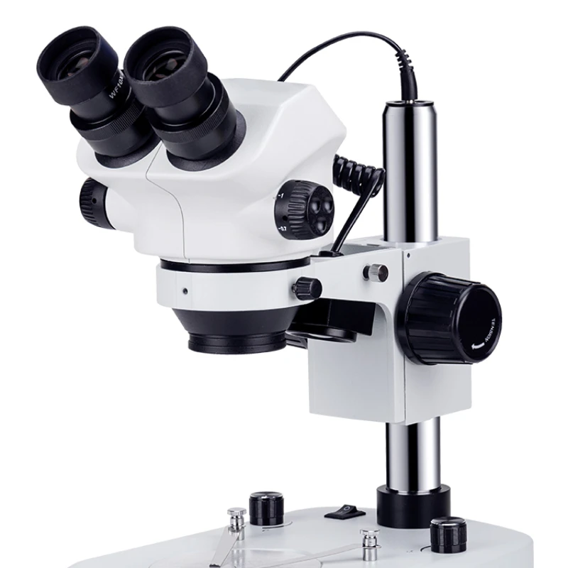 Up and down light source microscope binocular stereo vision 7-100x adjustable continuous zoom industrial inspection