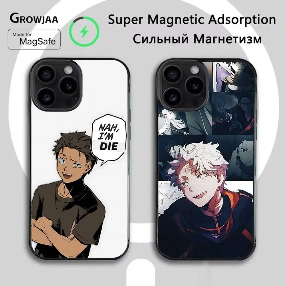 

Re0 N-Natsuki S-Subaru Phone Case For iPhone 17,16,15,14,13,12,11,Pro,Max,Plus,Mini,SE4,E Magnetic Magsafe Wireless Charging