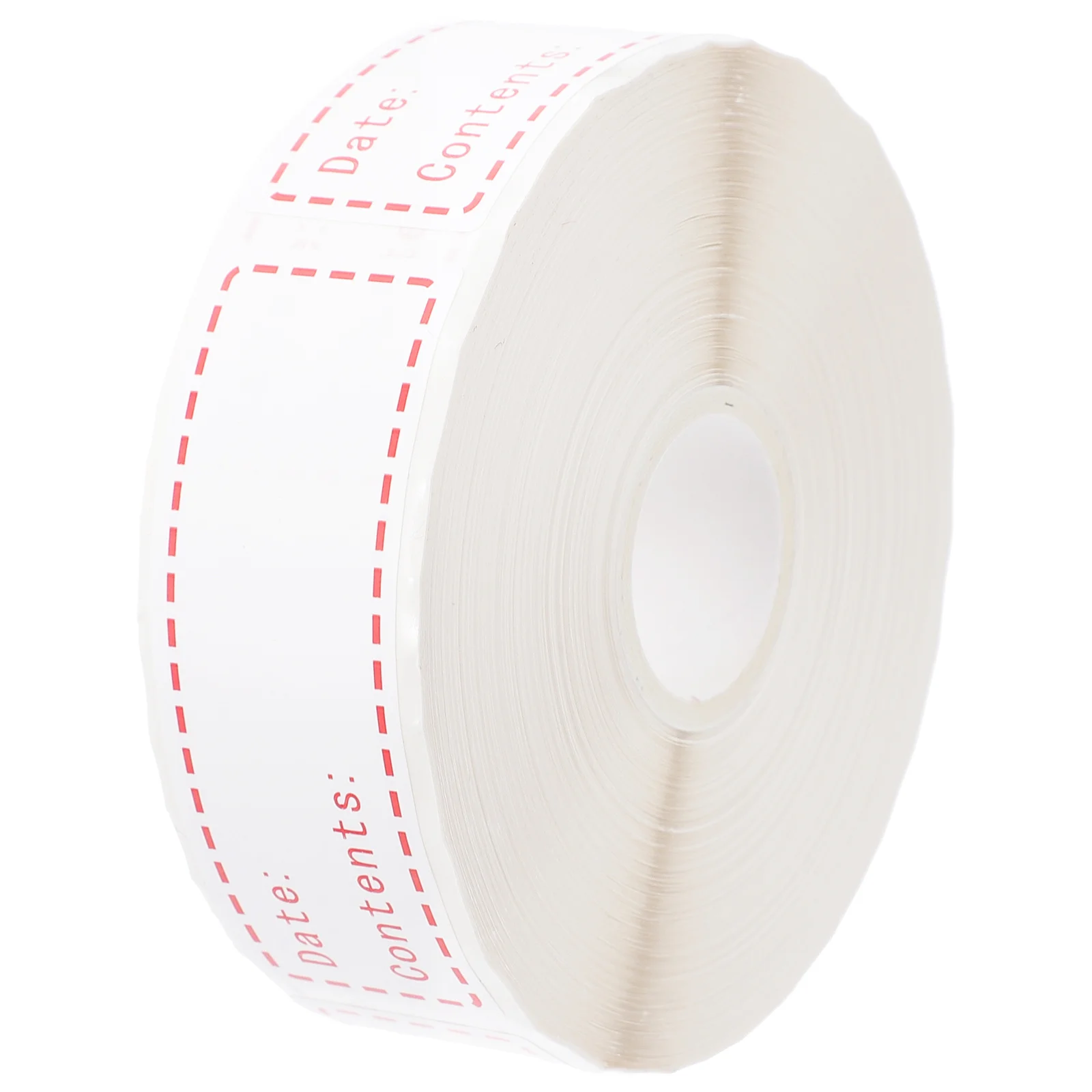 1 rotolo di etichette per la conservazione degli alimenti, rotolo di adesivi da cucina resistenti al freddo, impermeabili, per barattoli da frigorifero, congelatore, data, indicatore di contenuto