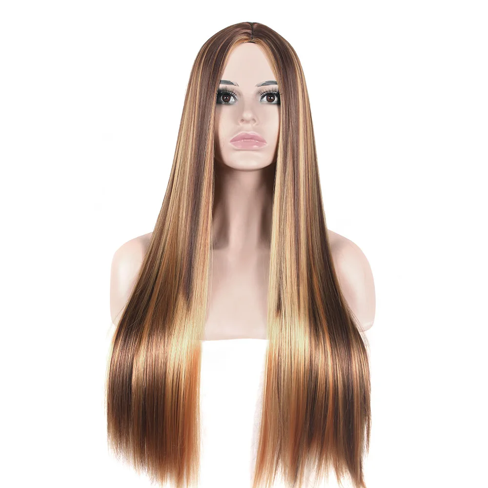 synthetic-ombre-brown-blonde-long-straight-wig-for-women-rose-net-heat-resistant-daily-cosplay-party-hairpiece
