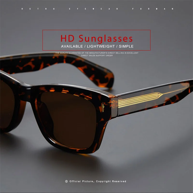 

Jacques Cat'S Eye Sunglasses Female Tide Propionic Acid Core Outdoor Protection High-quality Male Glasses UV400 Gafas De Sol