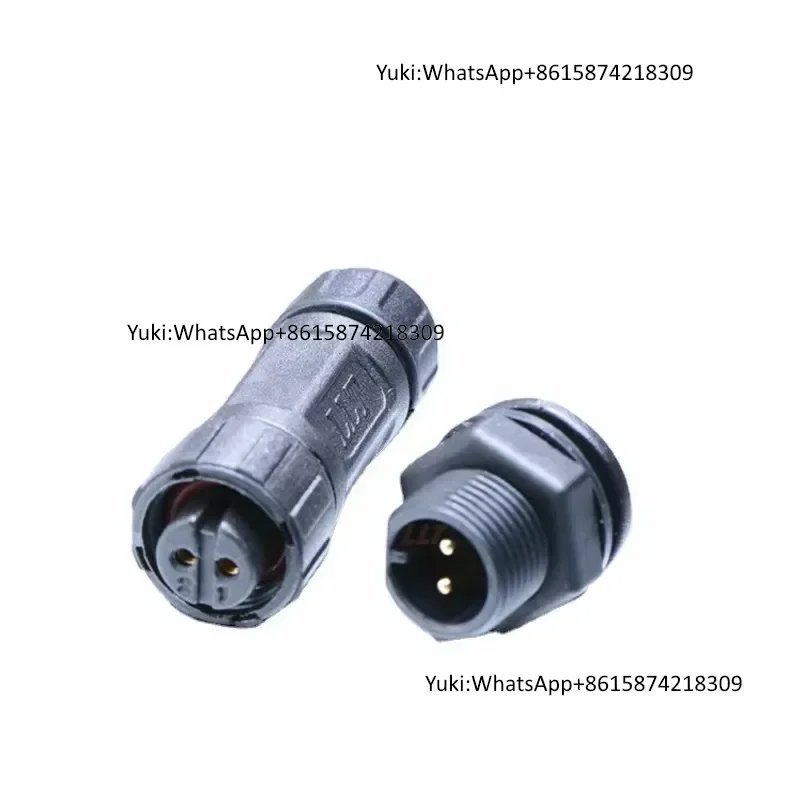 IP68 Waterproof LLT M16 2pin Connector Male Plug Female Panel Mount Socket for Power Outdoor