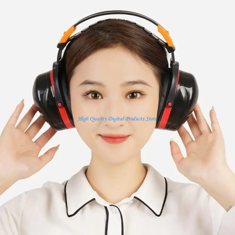 U2JE Noise Reduction Ear Muffs Adjustable Headband Noise Cancelling Headphone Adult Sound Blocking Hearing Protections Earmuff