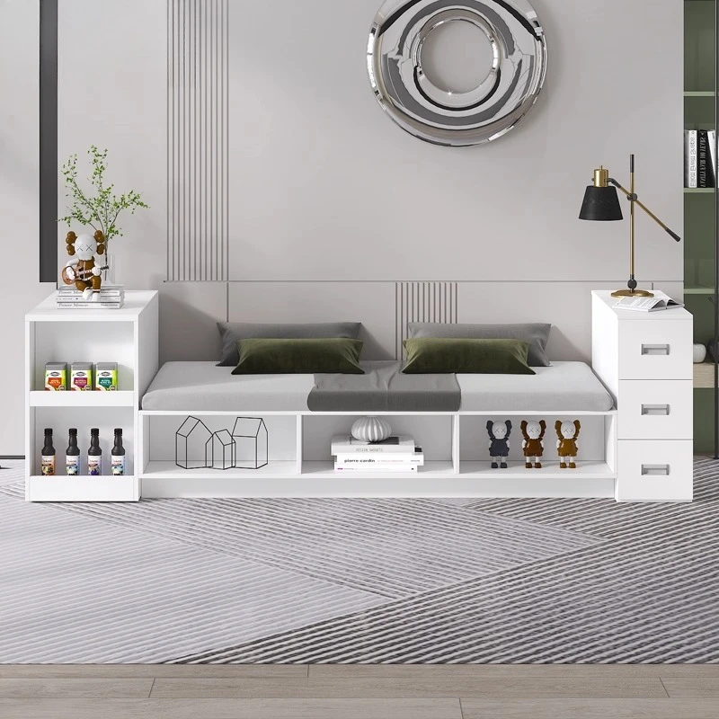 

Modern simple sofa side cabinet Side Narrow Sofa cabinet Small coffee table gap Armrest cabinet Locker 3J26