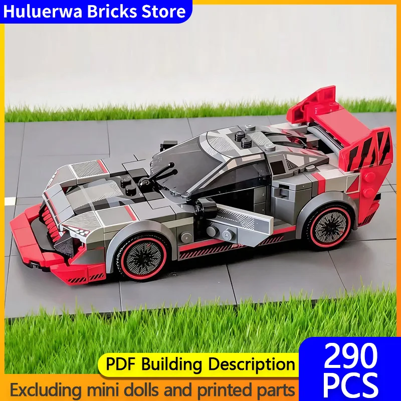 

Модель скоростного гоночного автомобиля MOC, строительные кирпичи S1 E-tron, верхний гоночный автомобиль, модульная технология, детские праздничные подарки, сборные игрушки
