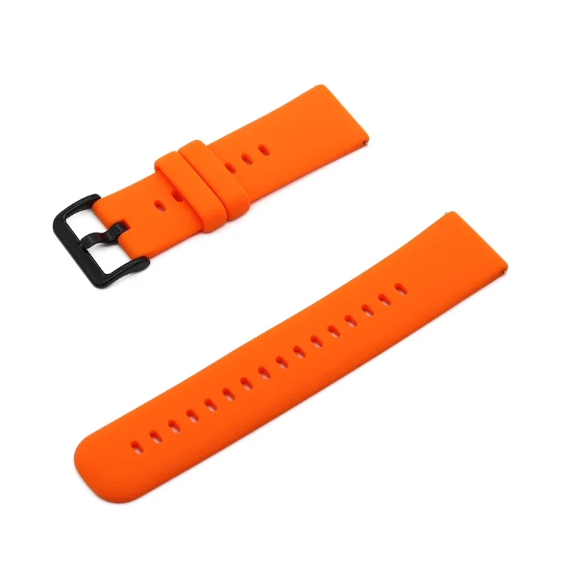 22mm Silicone Strap for Huawei Watch GT5 46mm Comfortable Adjustable Wristband for Samsung Galaxy Watch 3 for Amazfit GTR 47mm