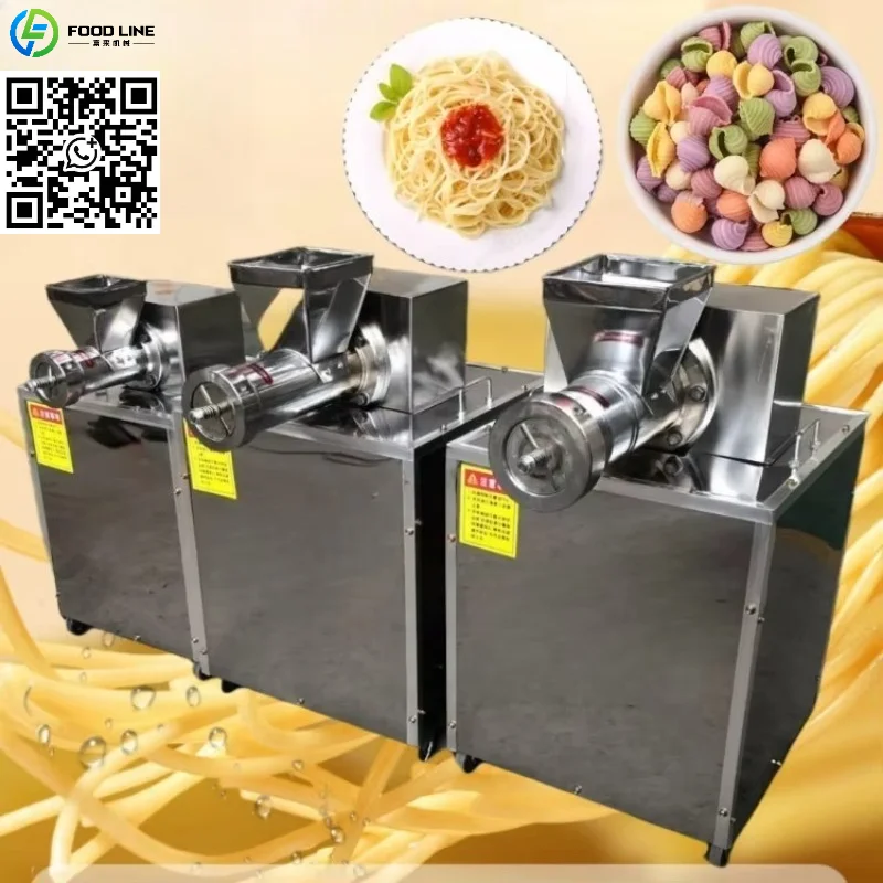 Customized  370w Commercial Macaroni Making Machine Long Cut Spaghetti Production Line Pasta Macaroni Making Machine