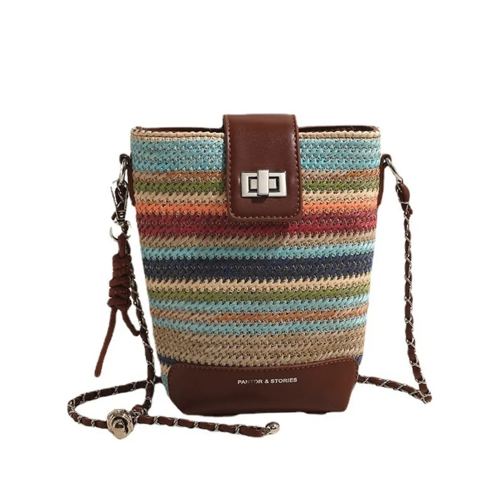 

Trendy PU Leather Crossbody Bags Small Easy to Match Shoulder Bag Lightweight Thin Strap Mobile Phone Bag for Women