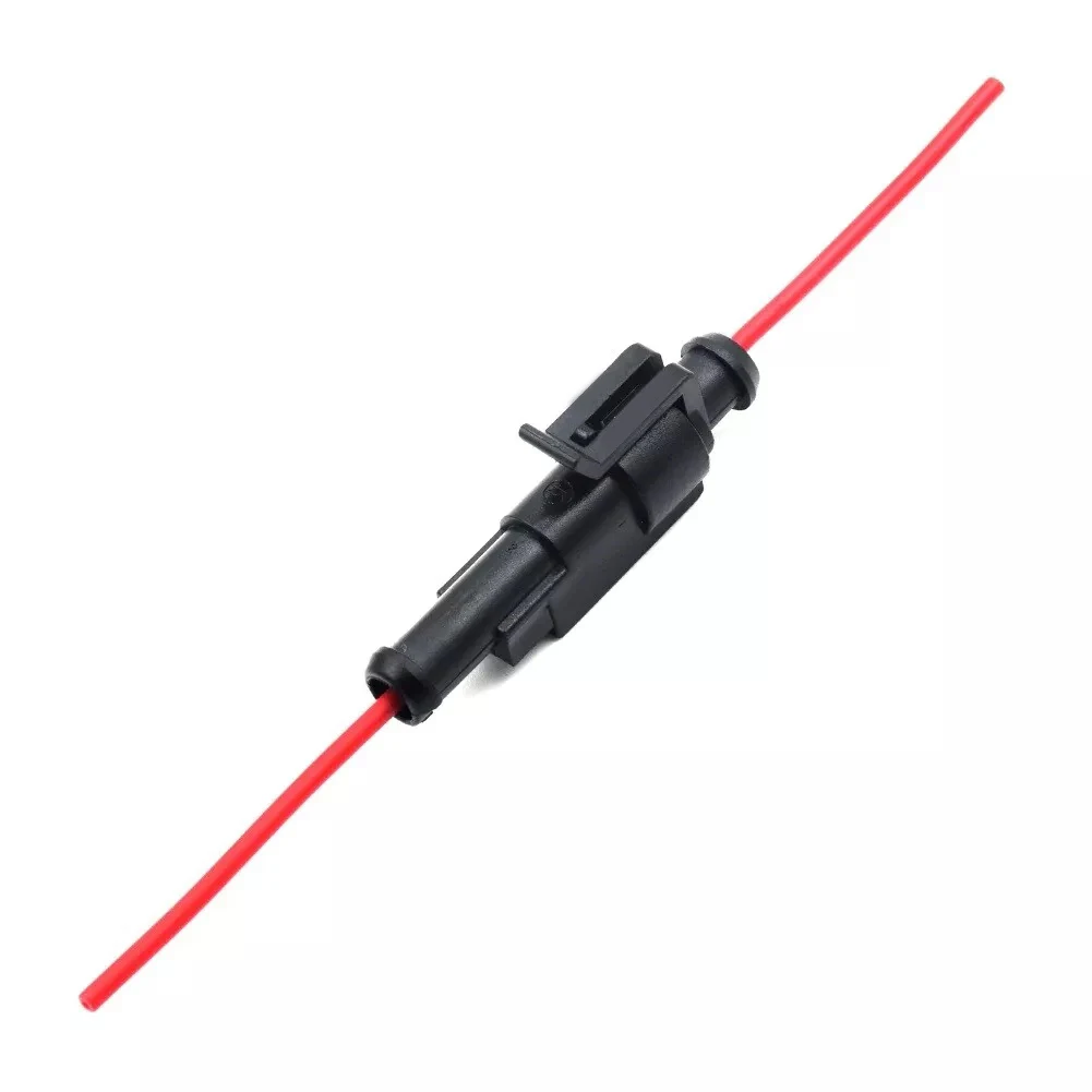 Automotive Electrical Connector Sealed Male Female Connector 10cm Cable Length Copper Contacts for maximum Current 10A PVC