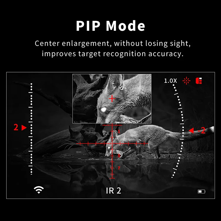 CY900 디지털 스코프 야간 투시 단안경 사냥용 75mm 내진 렌즈