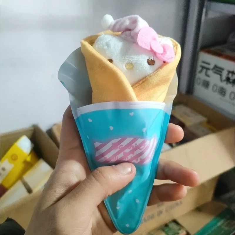 Jouet en peluche Kawaii Hello Kitty Sanrio, série gaufrée mignonne, poupée en peluche, sac à dos, pendentif, porte-clés, cadeau d'anniversaire de vacances pour fille