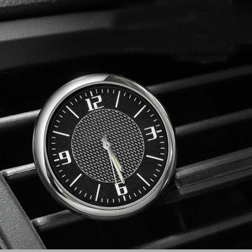 Quartz Watch Car Clock Mini Dash Luminous Car Air Vent Clip Clock Electronic Smart Watch Clock Auto Dashboard