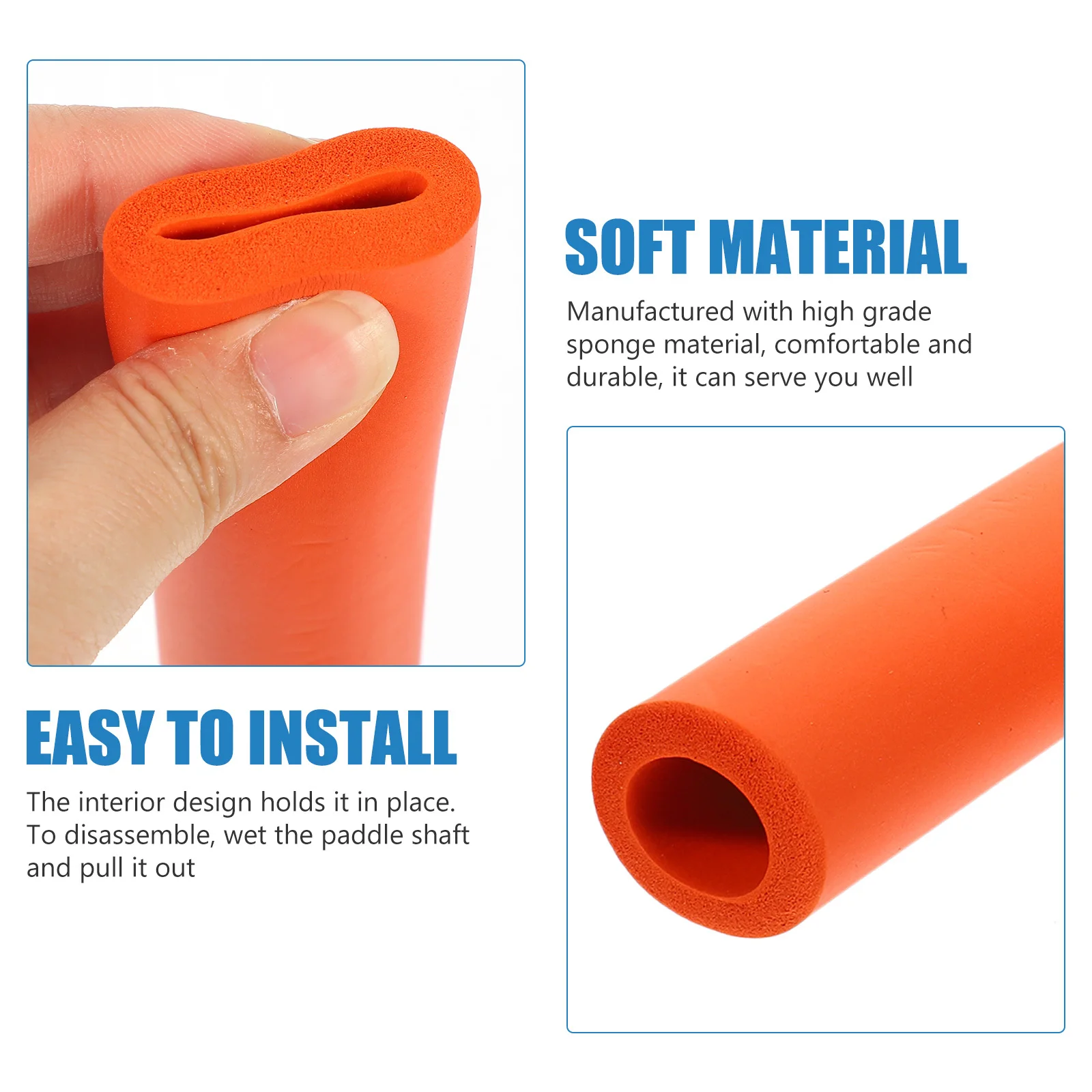 

12Pcs Non-Slip Kayak Paddle Wraps Sponge Handle Covers Ergonomic Design Blister Prevention for Extended Paddling Sessions