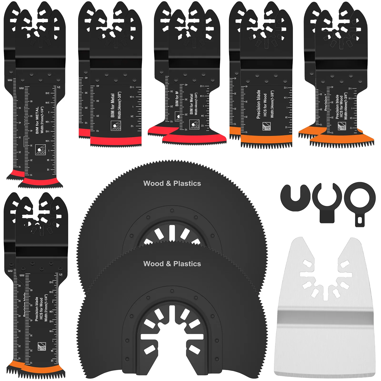 

Multi functional metal arc tooth woodworking saw blade mixed set of 15 pieces woodworking swing saw blade kit