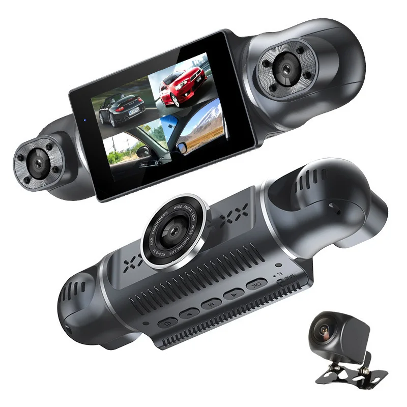 

4 Cameras 3 Inch IPS Car Dashcam For Karadar N300 HD 1080P Wifi Video Recorder GPS 24H Parking G-sensor Loop Recording