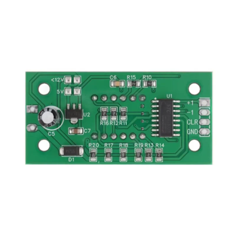 5pcs 0.36-inch 4-digit digital tube counter module with add, subtract, and reset functions, 5V-24V low-level switch quantity ind