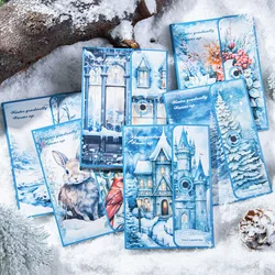 30pcs/lot Memo Pads Material Paper as winter grows warmer Junk Journal Scrapbooking Cards Retro Background Decoration Paper