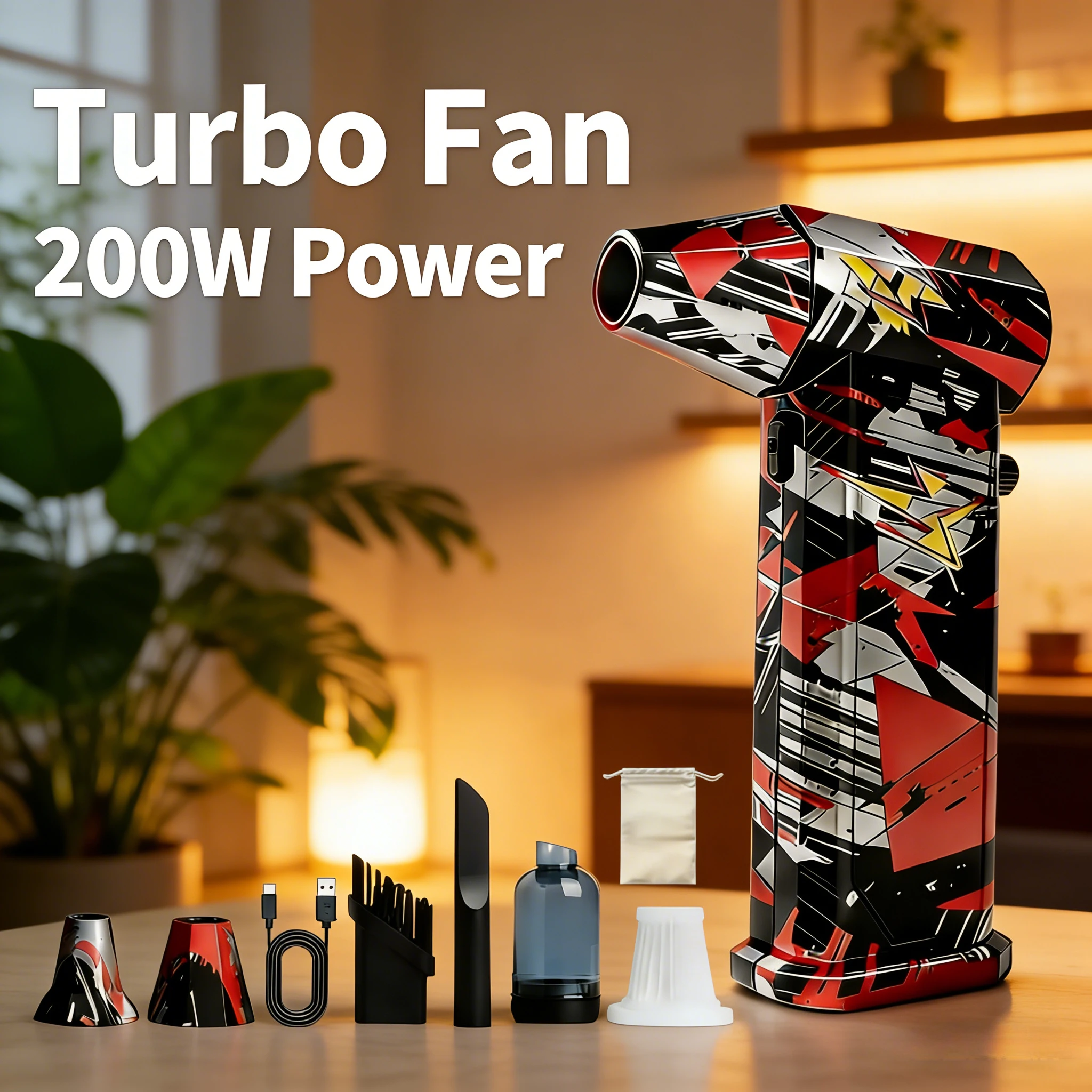 

Фен X9 Turbo Jet | Бесщеточный двигатель 300000 об/мин, 75 м/с, серебристо-красный, перезаряжаемый, для мойки автомобилей и удаления пыли