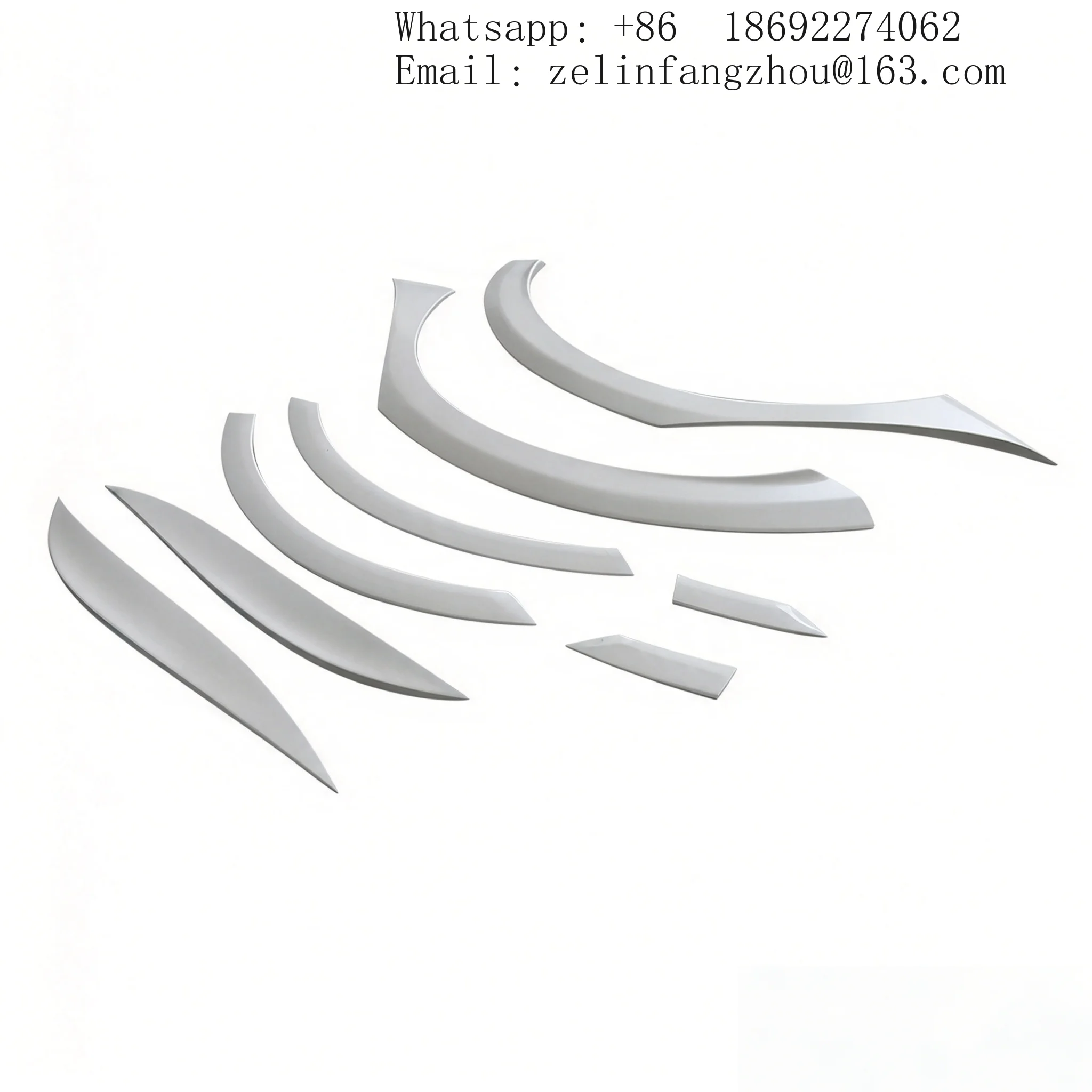 FRP VRS Style Wheel Arch Fender Flare Trim Small Widebody for Civic FL5 Type R Hatchback 2022-2023 Body Kit