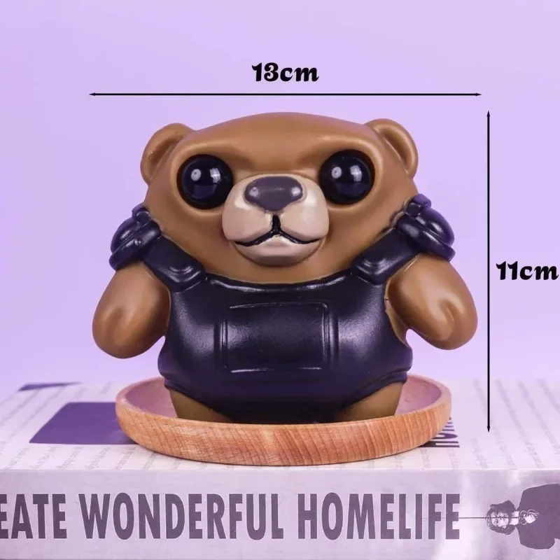 TACTI-SERIES Beruang Valorant Mengembalikan Periferal Permainan Dekompresi Lucu Model Boneka Dapat Diremas Ornamen Kerajinan Hadiah Koleksi