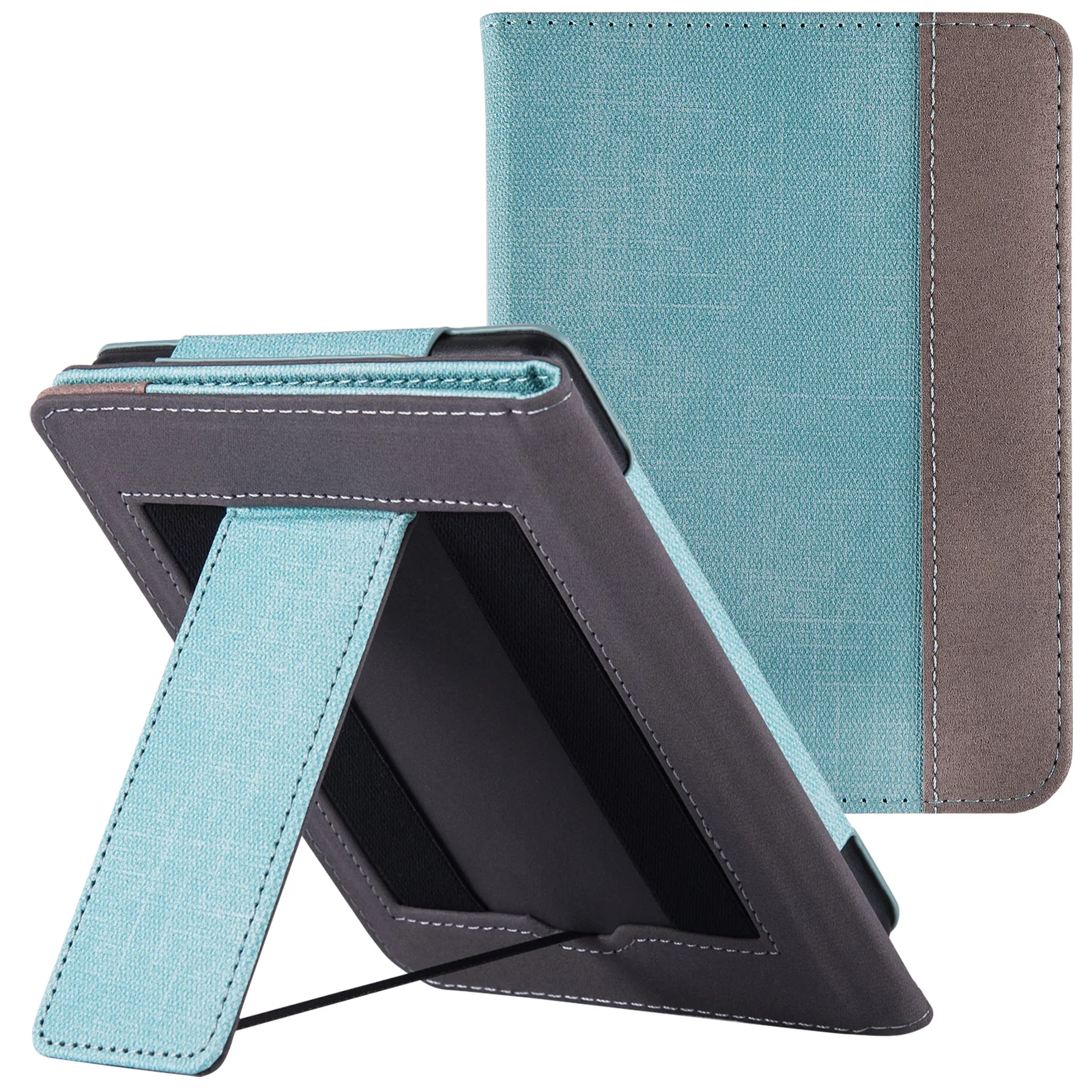 

Stand case for Onyx Boox Faust/Caesar/Darwin/Bering/Magellan/Vasco Da Gama - PU Leather Sleeve Cover with Hand Strap