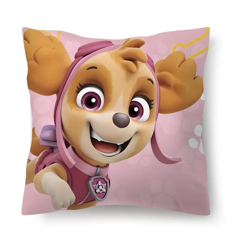 Paw Patrols PillowCase Chase Skye Cartoon Cute Throw Cushion Cover Pillowslip ForLiving Room Sofa Home Decor Kids Birthday Gifts