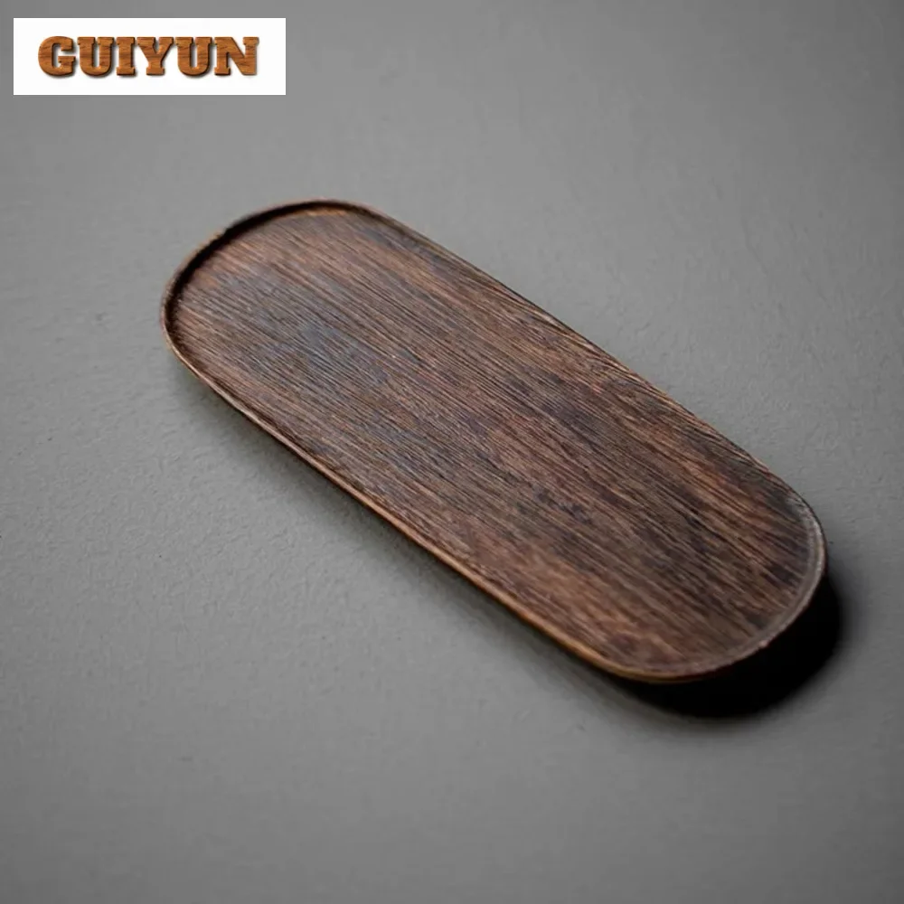 

Zern Walnut Tea Tray Solid Wood Pot Bearing Holder Teaware Support Dried Brewing Table Small Tea Board Coffee Plates for Food