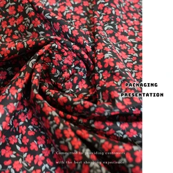 cotton poplin fabrics vintage pastoral floral pattern printed for sewing quilted Patchwork bag doll dress cloth by meters