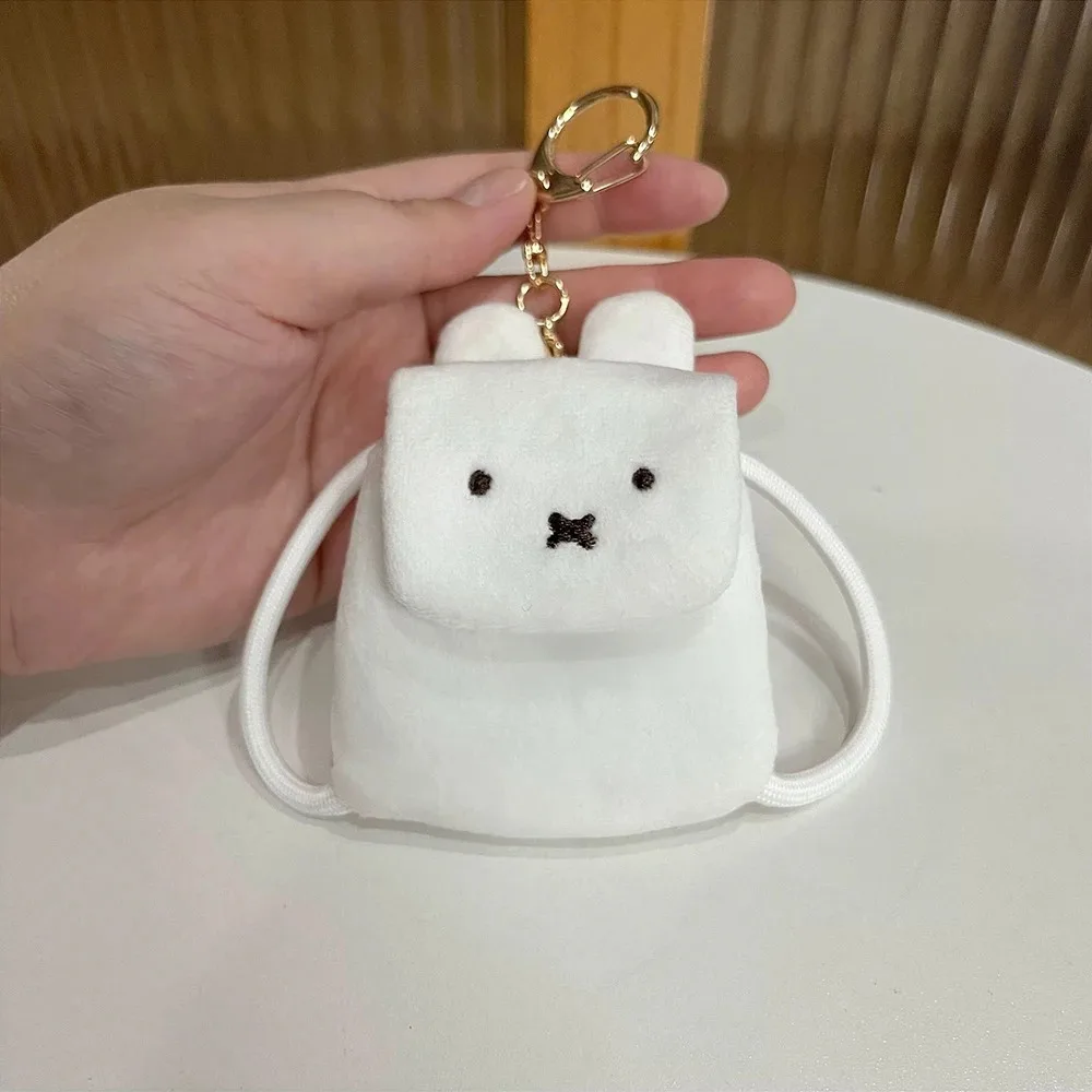 Kawaii ميفي لطيف قلادة الكرتون الأرنب بوريس أفخم حقيبة ظهر صغيرة النمذجة سماعة حقيبة التخزين مفتاح سلسلة الديكور فتاة هدية #2