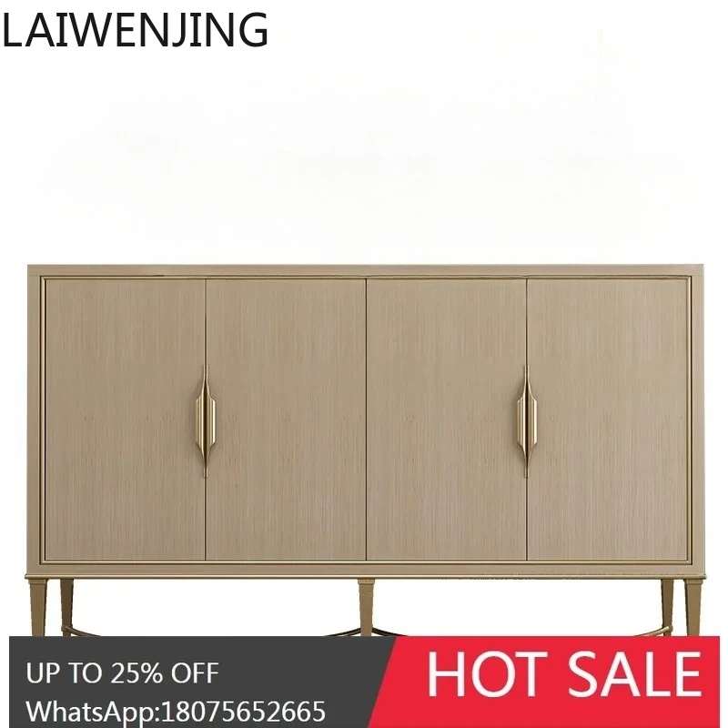 HLZ  Light Luxury Style Sideboard Home Living Room Wall-Mounted Storage Entryway Cabinet Tall Model