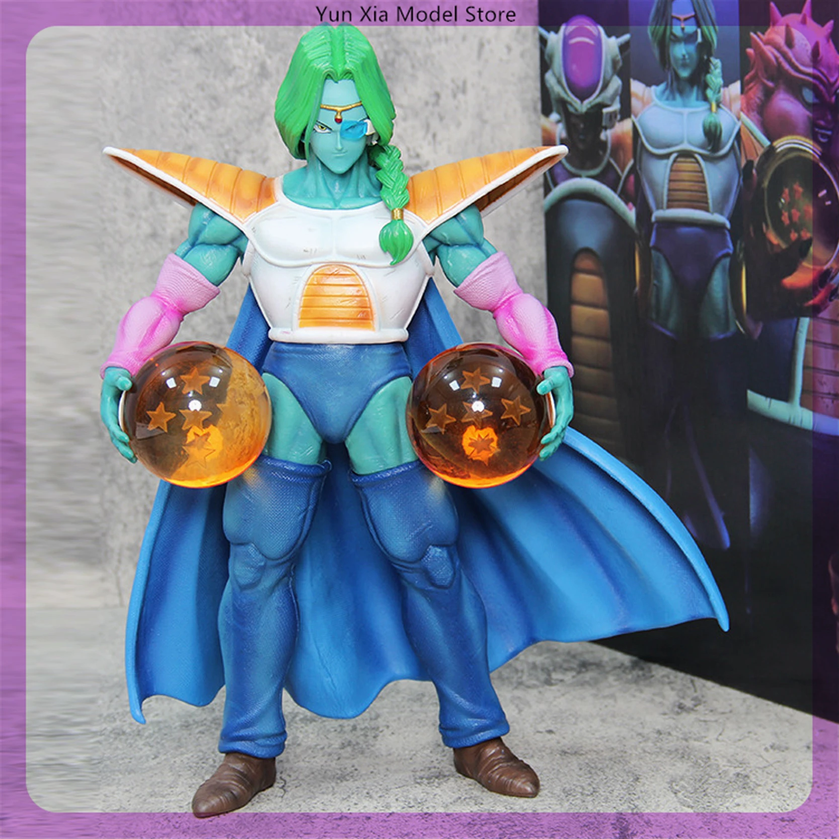 

33cm Dragon Ball Zarbon Standing Collect Dragon Balls Anime Figure Model Statue Collection Desktop Decoration Ornament Toys Gift