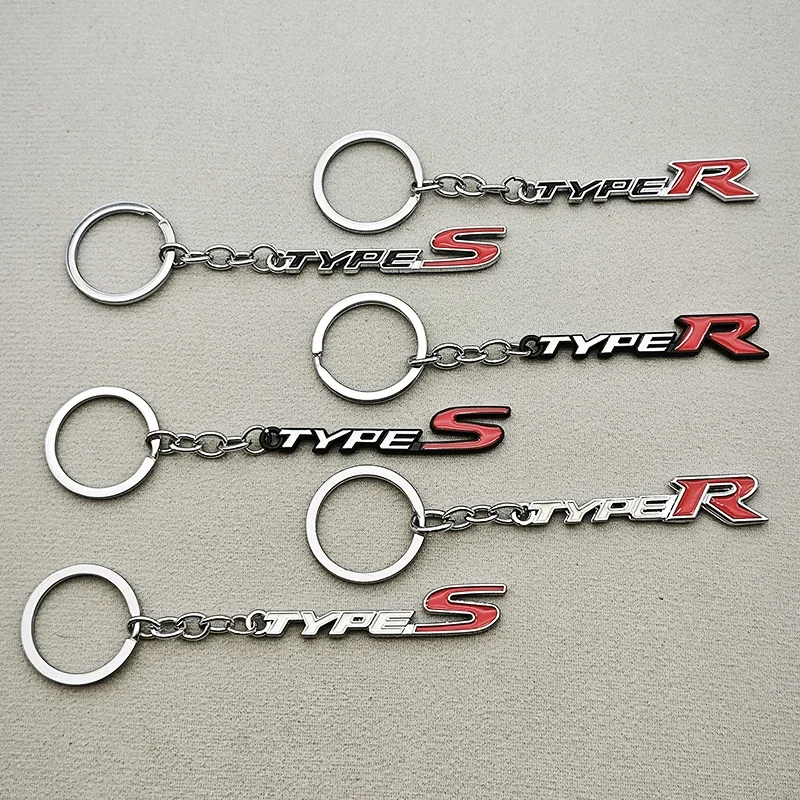2025 Women Man Metal Key Chain Rings Car Keychain For Honda Civic Type R S Sport TypeR FK8 EP3 FN2 FL5 FK2 DC2 Auto Accessories