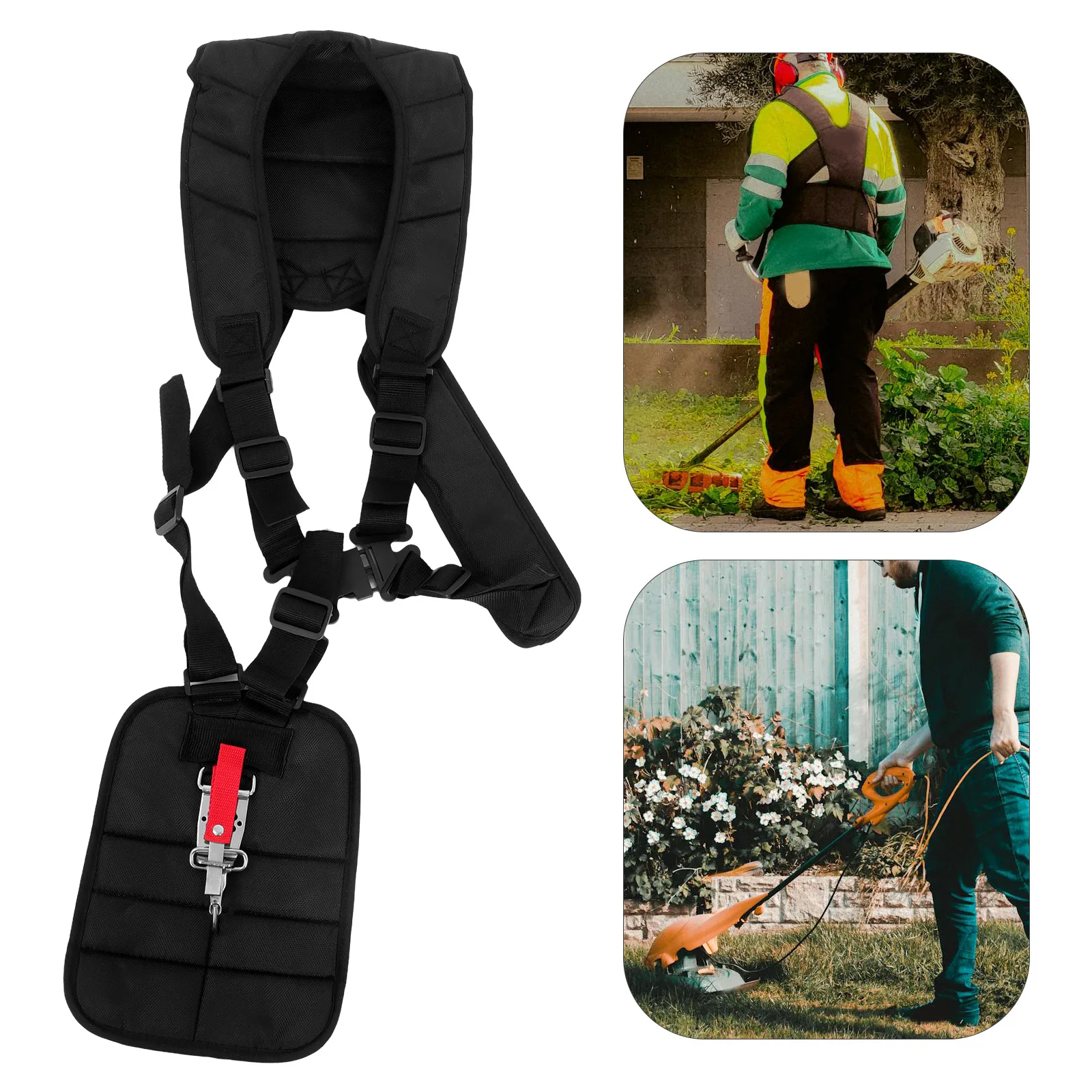 

Adjustable Waist Padded Cutter Strap Shoulder Harness Strap For Brush Cutter Trimmer Pruner Echo Trimmers