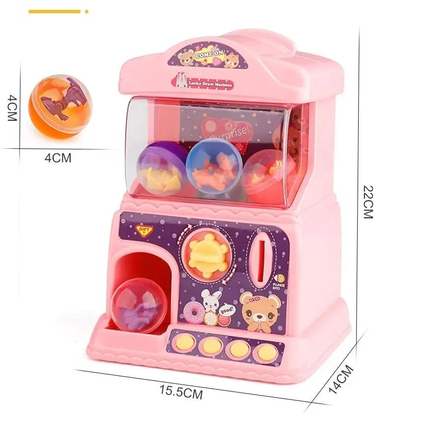 Máquina De Torção De Ovo Para Crianças, Cute Gashapon Machine, Play House, Learning Education Toys, Candy Game, Toys Gifts