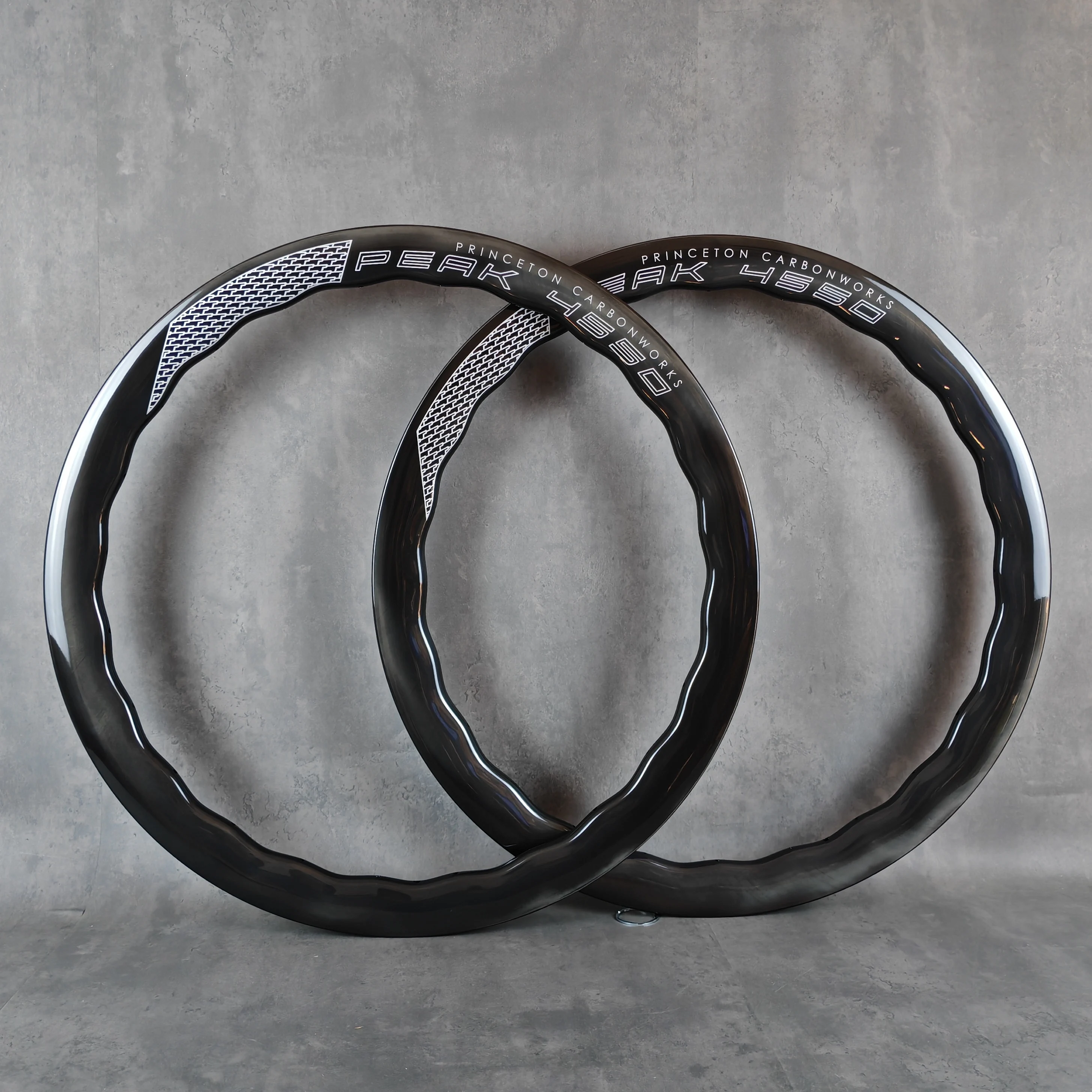 PEAK 4550 Carbon Rim Disc Brake, Tubular, Tubeless, UD Matte, Glossy Finish, Depth 50mm Width 25mm/28mm, 24 Hole