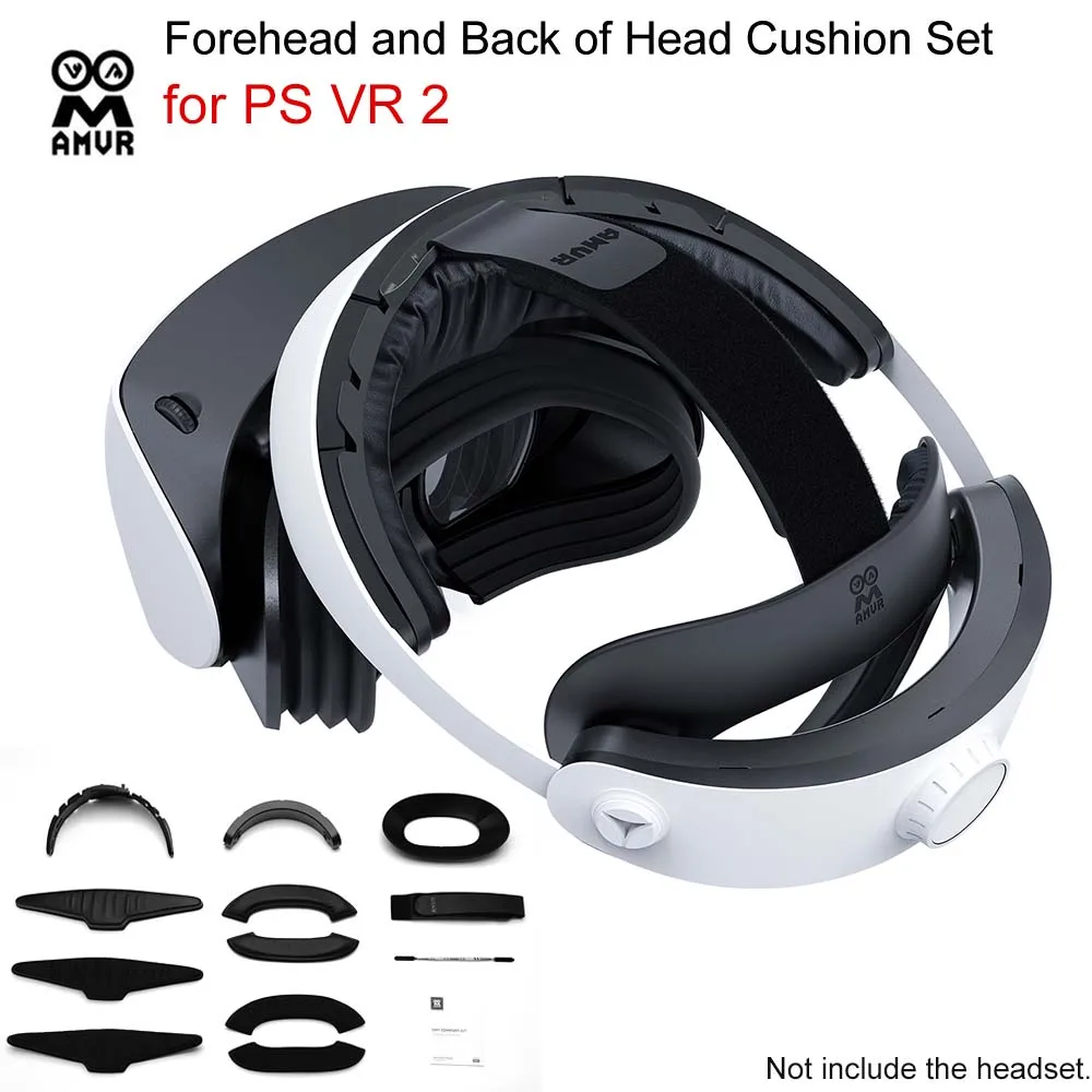 AMVR Comfort Kit for PS VR2 Forehead Support Pad Back Cushion Set Replacement Headset Part VR Accessories