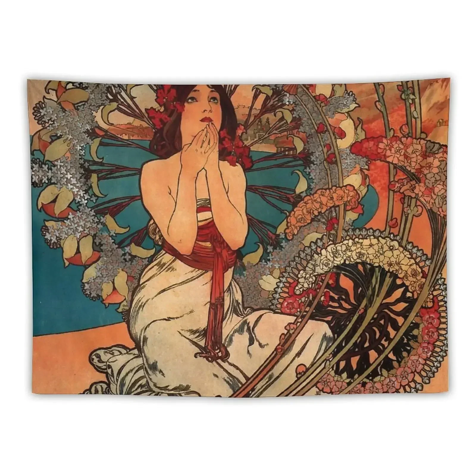 

Monaco Monte Carlo.1897,Alphonse Mucha,litography Tapestry Funny Cute Decor Tapestry