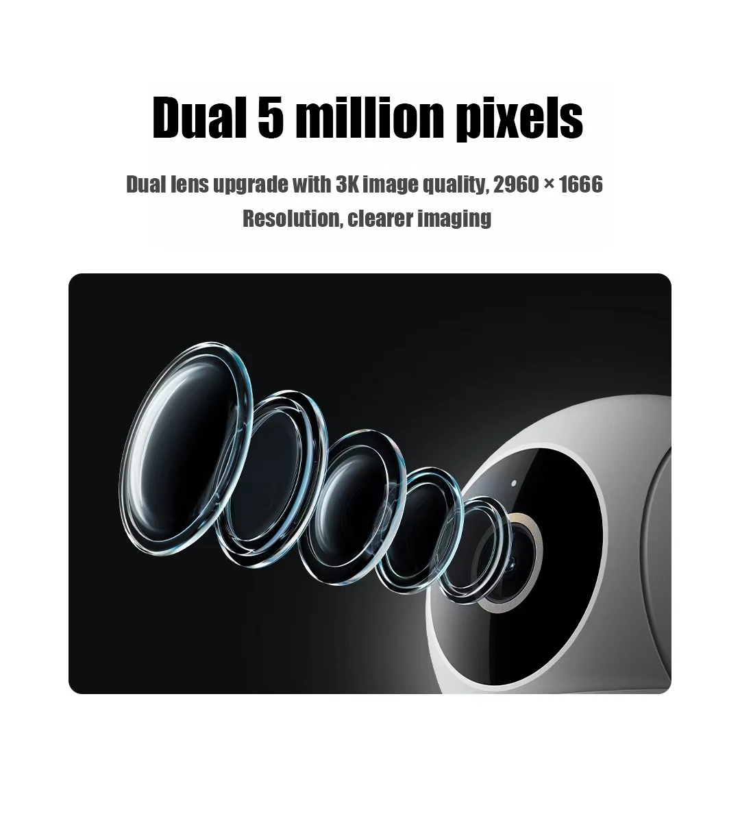 كاميرا Xiaomi الذكية 4 إصدار مزدوج العدسة كاميرات مزدوجة 5 ميجابكسل 3K Ultra HD جودة مراقبة منزلية كاميرا للرؤية الليلية بالأشعة تحت الحمراء #4