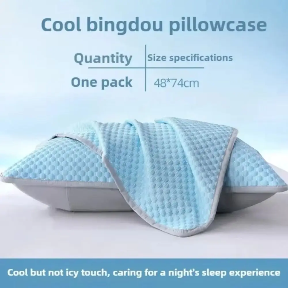 Katoenen koelkussensloop Koel gevoel Isolatielaag Kussensloopbeschermer Anti-mijt Transpiratie Kussensloop huishouden