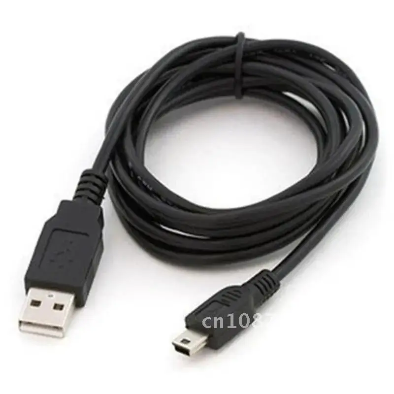 Length 80/100cm Black Data Cables USB 2.0 Male Plug To 5Pin Mini USB Charging Cable Adapter Data Transmisson Cable