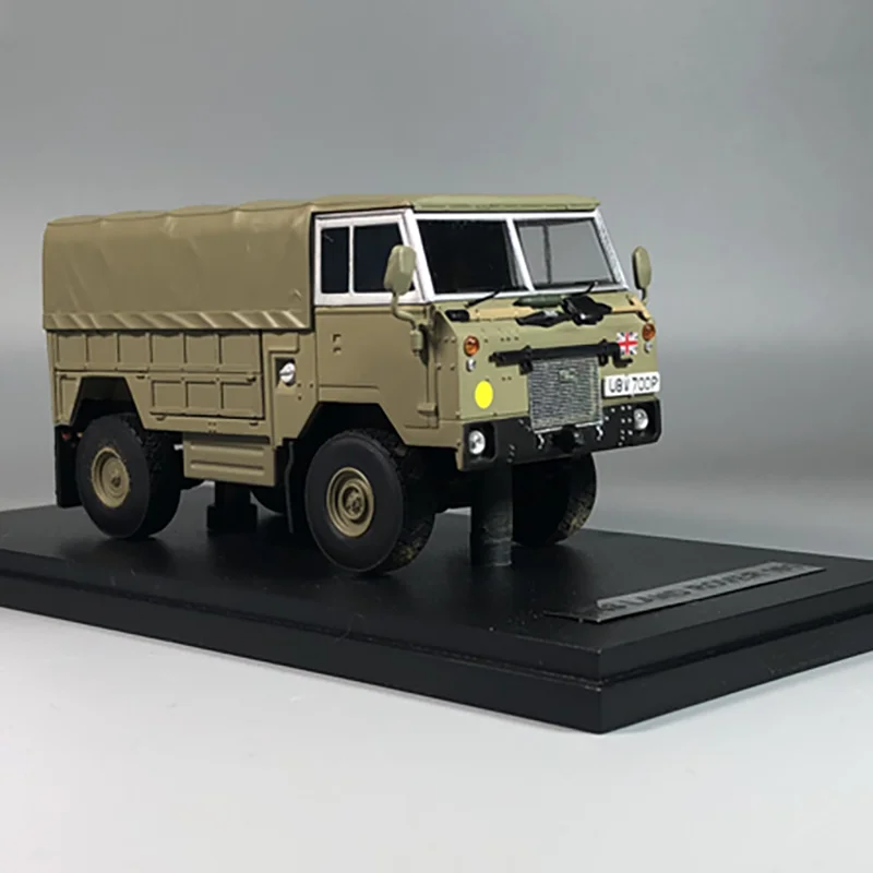 1:43 Scale Military Transport Vehicle Model Land Rover 101 Original Model Finished Alloy Simulation Static Collection Toy Gift