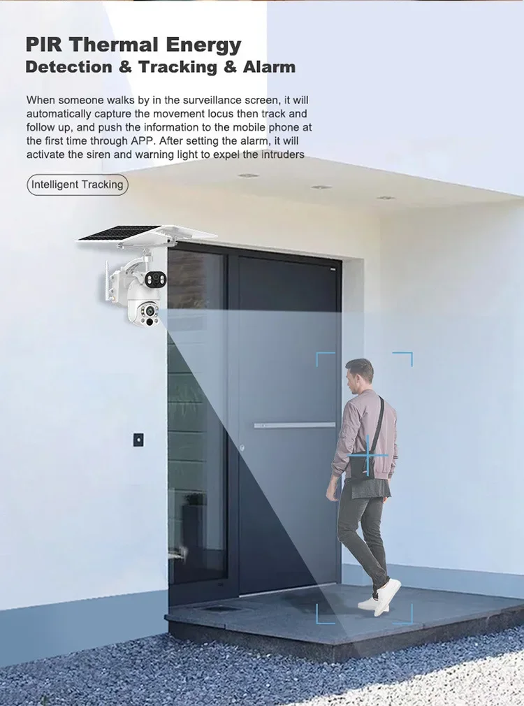 Fernglas-Zoom 99X drahtlose Solarkamera 4GSolarKamera Nachtsicht-High-Definition-Monitor