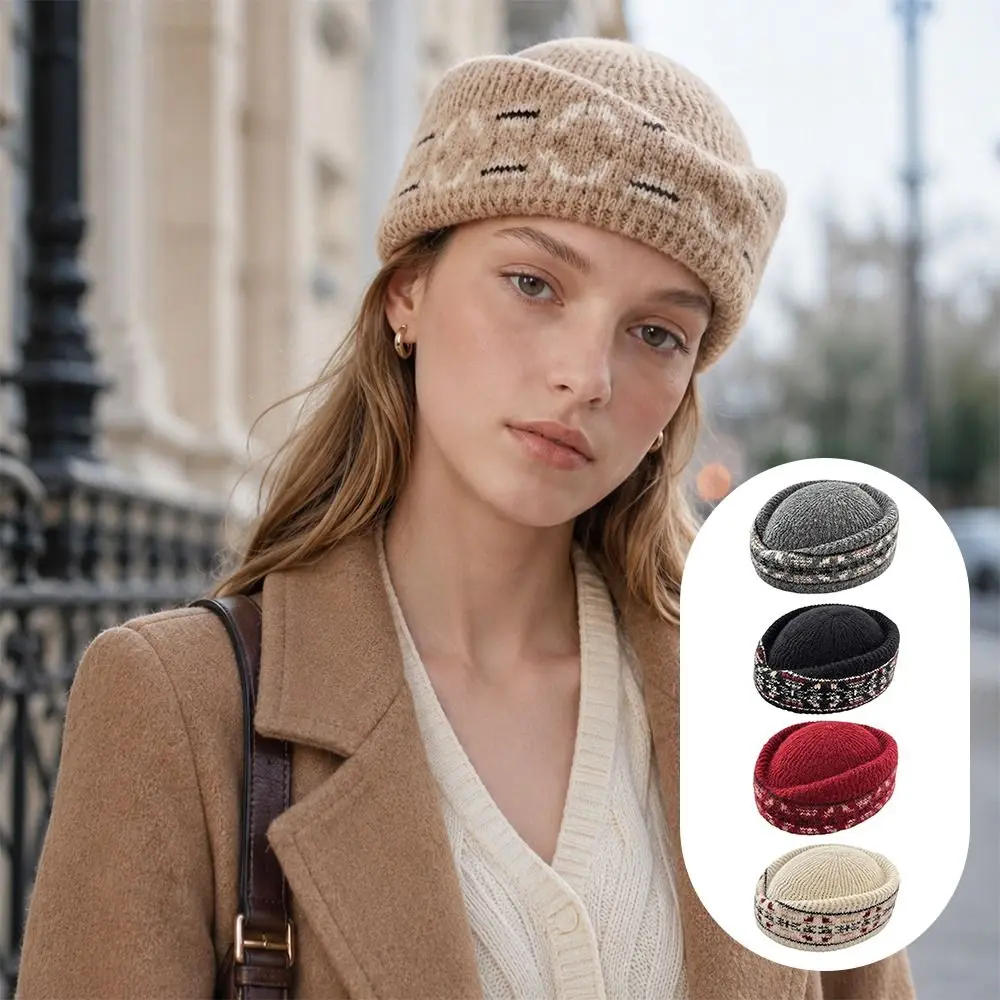 boina-de-aeromoca-com-padrao-fair-isle-vintage-trico-jacquard-boina-de-inverno-com-acabamento-em-pele-sintetica-modelo-teardrop-para-mulheres