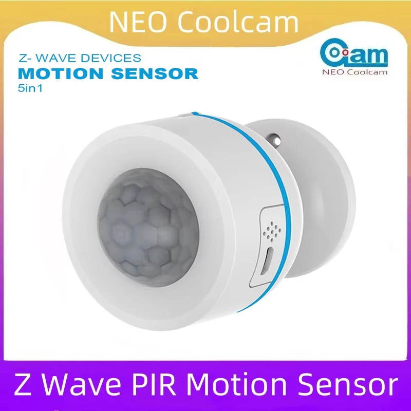 NEO Coolcam Z Wave Smart PIR Motion Detector 700series  ZWave PIR Motion Sensor Temperature Humidity Light Sensor for Smartthing