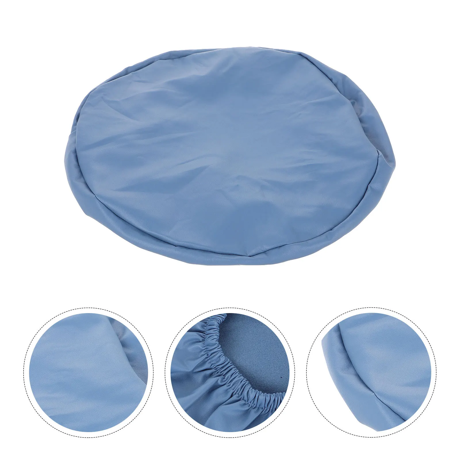 

Round Stool Cover Washable Polyester PU Seat Protector for Bar Office Chair Decorative Cushion Slipcover Office Chair Covers