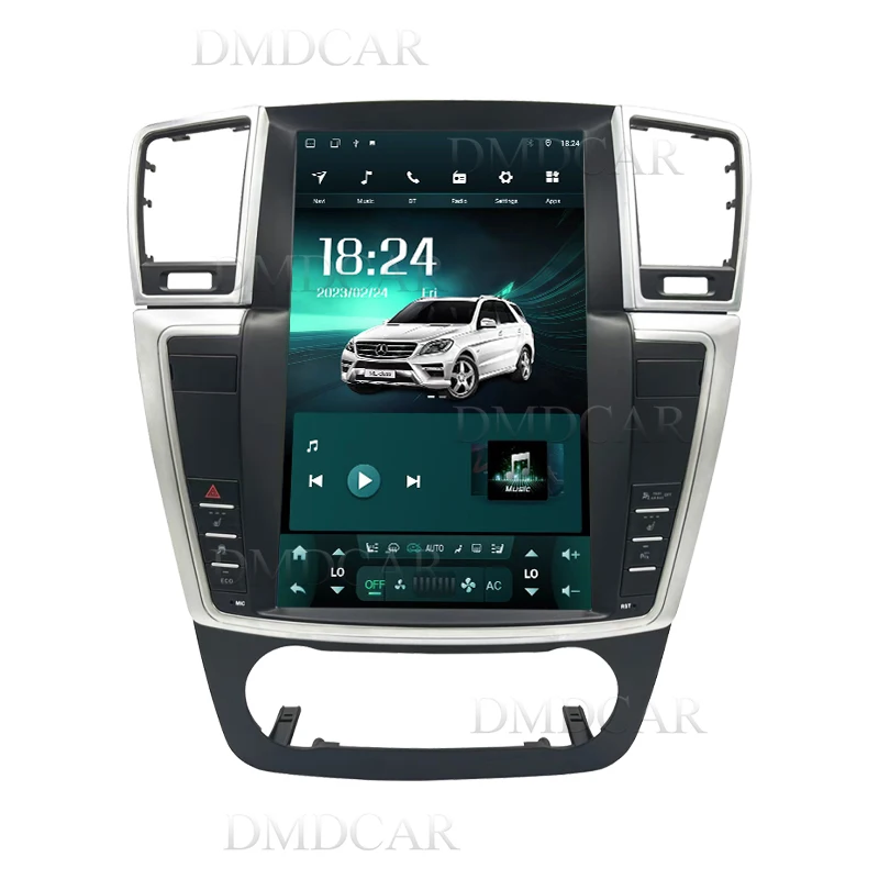 CarPlay Auto Radio Vertical Screen Android 13 Car Multimedia Player For Benz ML W166 GL X166 2005 - 2015 GPS Navigation DVD