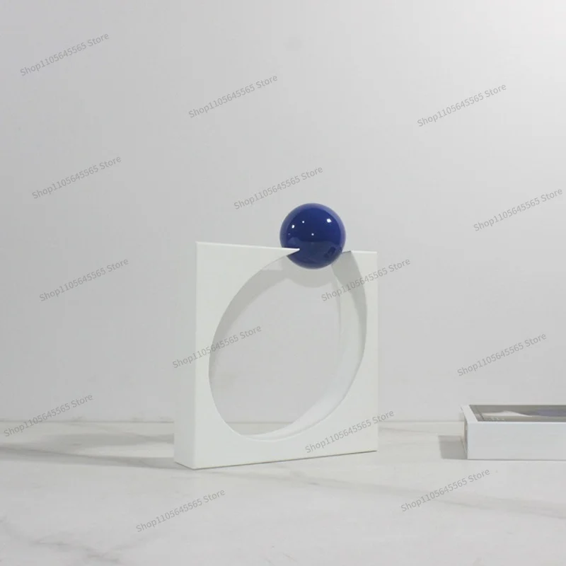 For Modern Minimalist Creative Ornament Square Circular Geometric Ornament Decoration